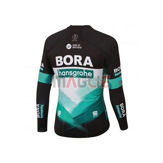 Maglia Bora-Hansgrone Manica Corta 2020 Blu Nero